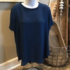 LOFT Elegant Blue Women's Top Sz M